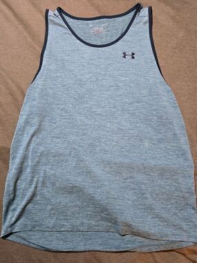 Mens Under Armour Tech 2.0 Tank Teal/Green Color Size Large Athletic Gym Workout